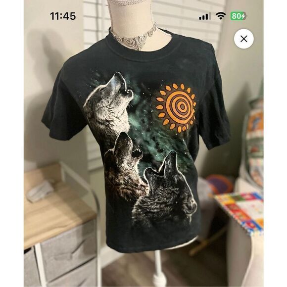 Small NWOT the mountain wolf graphic tee employee only shirt front & back rare n - Picture 1 of 3